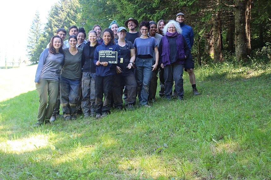 TeilnehmerInnen der Forensic Aviation Archaeology Field School