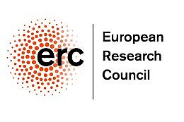 logo of the european research council (ERC), orange dots on white backdrop