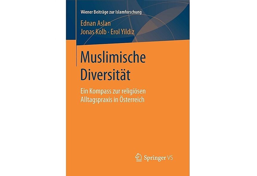 Dunkelgelbes Buchcover "Muslimische Diversität"