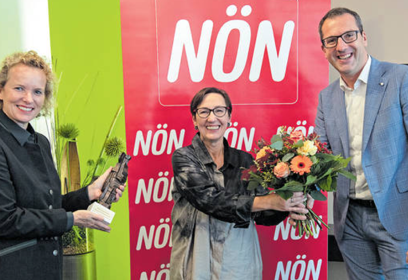 Foto: Übergabe des Leopold-Preises an Marta Keil